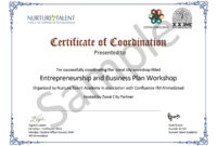 College Workshopnurture Talent In Association With Throughout Certificate Of Participation In Workshop Template