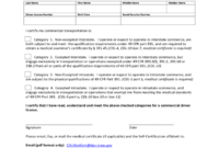 Commercial Driver License Selfcertification Affidavit With Regard To Quality Safe Driving Certificate Template
