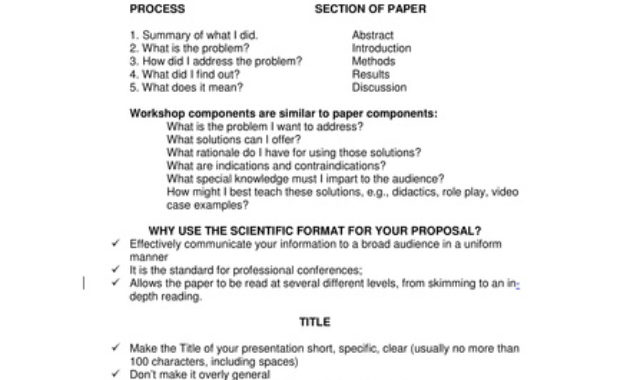 Conference Proposal Example Intended For Conference Proposal Template