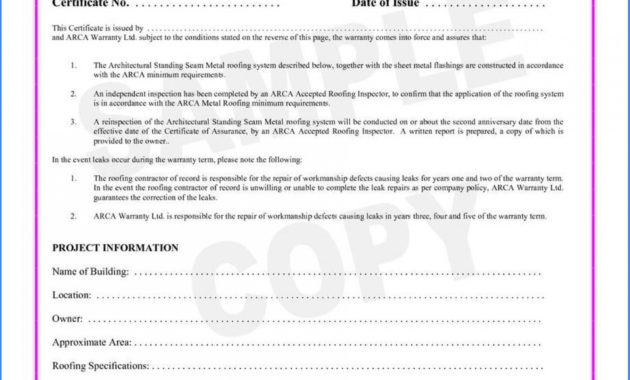 Construction Certificate Of Completion Template With Regard To Certificate Of Construction Completion Template