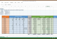 Construction Project Cost Breakdown Template Template 1 Throughout Quality New Construction Cost Breakdown Template
