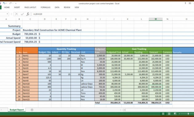 Construction Project Cost Breakdown Template Template 1 Throughout Quality New Construction Cost Breakdown Template