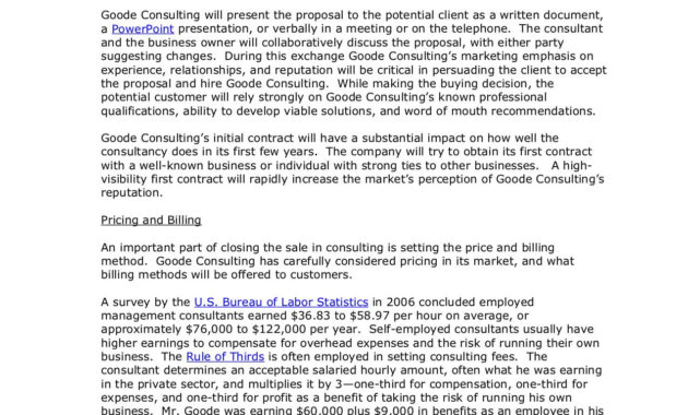 Consulting Business Plan Excerpt Sample Plan Llc Regarding Business Plan Template For Consulting Firm