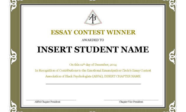 Contest Winner Certificate Template Pdf Format E With Regard To Pageant Certificate Template
