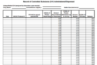 Controlled Substance Count Sheet Template Foto Bugil Within Free Medication Inventory Log Template
