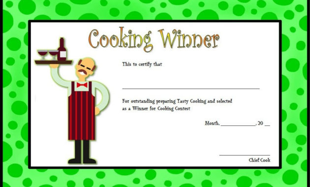 Cooking Competition Certificate Templates 7 Best Ideas Throughout Printable Chef Certificate Template Free Download 2020