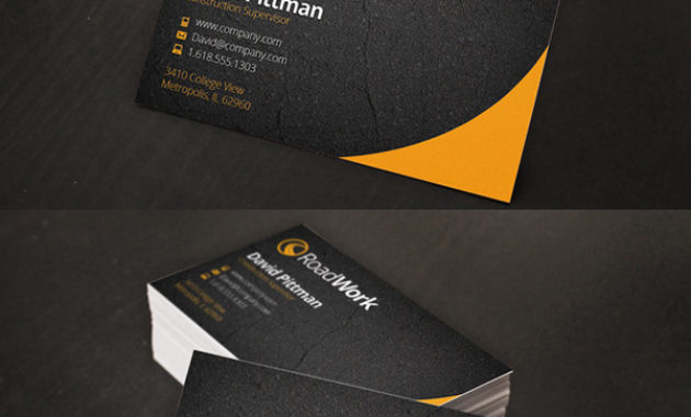 Corporate Business Cards New Modern Design Templates Within Construction Business Card Templates Download Free