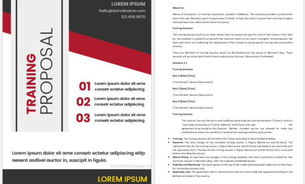 Corporate Training Proposal Template Word Proposal Regarding Free Workshop Proposal Template