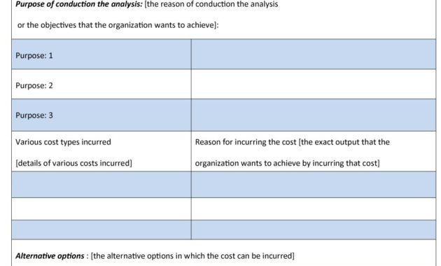 Cost Benefit Analysis Spreadsheet Within 40 Cost Benefit For Cost Benefit Analysis Spreadsheet Template