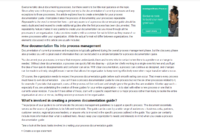 Create A Process Documentation Guide Bpi The Throughout Business Process Documentation Template