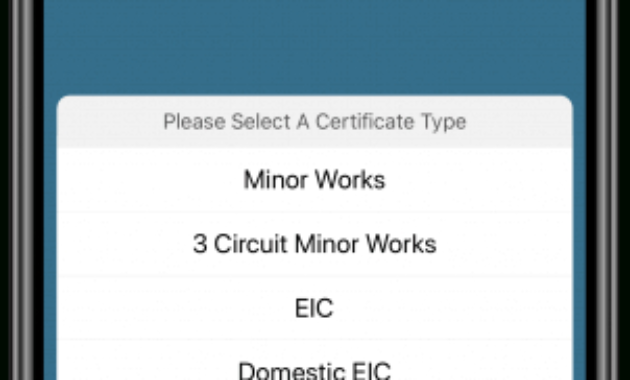 Creating An Electrical Certificate With Icertifi Icertifi Within Electrical Minor Works Certificate Template