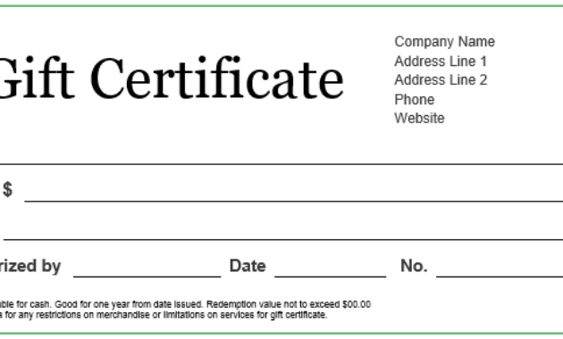 Custom Gift Certificate Templates For Microsoft Word For Microsoft Word Certificate Templates