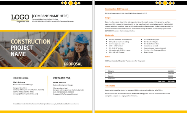 Customizable Ms Word Proposal Templates Office Templates For Pricing Proposal Template