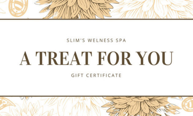Customize 131 Spa Gift Certificate Templates Online Canva Intended For Awesome Spa Gift Certificate