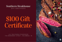 Customize 1655 Certificate Templates Online Canva Within Best Restaurant Gift Certificate Template 2018 Best Designs