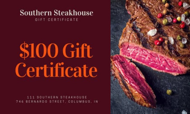 Customize 1655 Certificate Templates Online Canva Within Best Restaurant Gift Certificate Template 2018 Best Designs