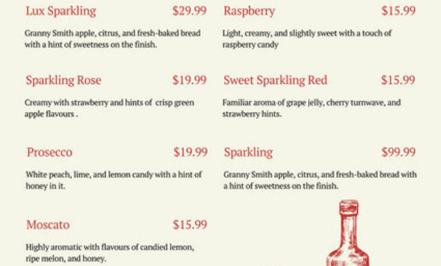 Customize 248 Wine Menu Templates Online Canva Within Wine Bar Business Plan Template