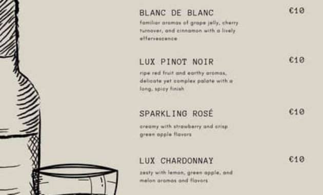 Customize 35 French Menu Templates Online Canva With Wine Bar Business Plan Template