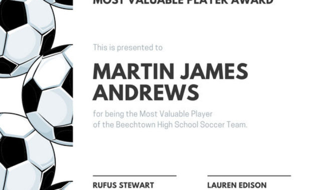 Customize 52 Sport Certificate Templates Online Canva Intended For Best Soccer Award Certificate Template