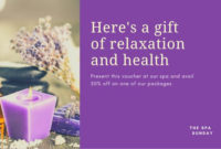 Customize 61 Massage Gift Certificate Templates Online Throughout Free Massage Gift Certificate Template Free Printable