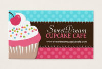 Cute And Whimsical Cupcake Bakery Business Cards Zazzle In Awesome Cupcake Certificate Template Free 7 Sweet Designs