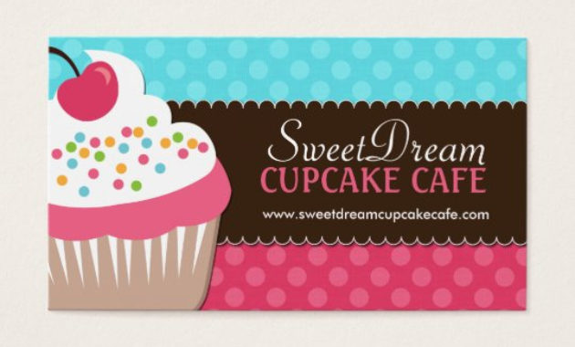 Cute And Whimsical Cupcake Bakery Business Cards Zazzle In Awesome Cupcake Certificate Template Free 7 Sweet Designs
