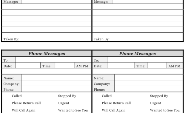 Daily Phone Message Log Template Download Printable Pdf With Regard To Phone Message Log Template
