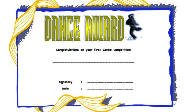 Dance Award Certificate Template 8 Best Ideas Intended For Quality Ballet Certificate Templates