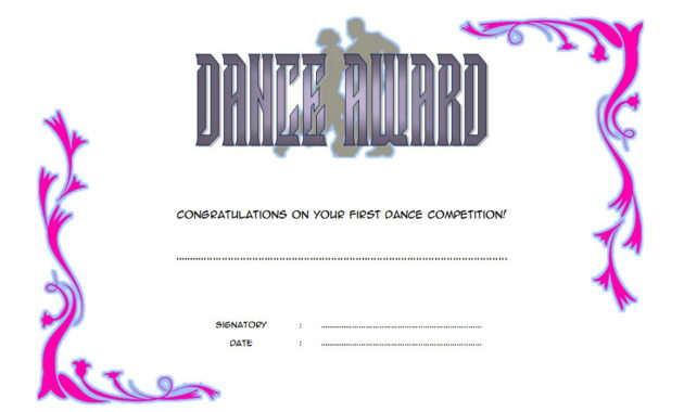 Dance Award Certificate Template 8 Best Ideas Regarding Quality Ballet Certificate Templates