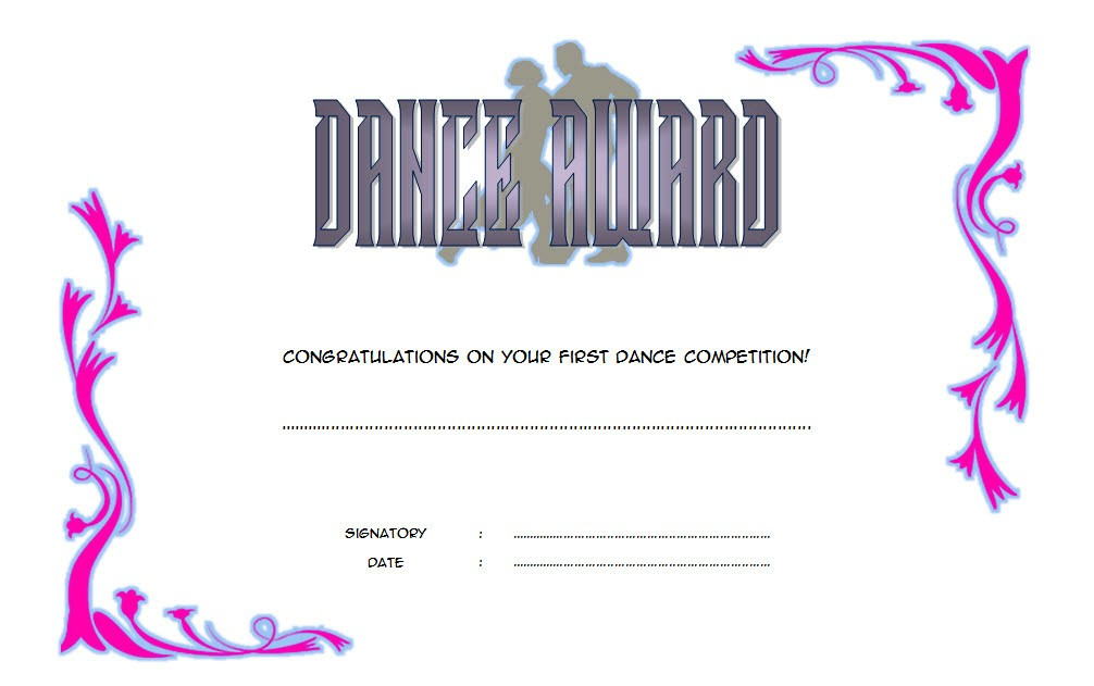 Dance Award Certificate Template 8 Best Ideas Regarding Quality Ballet Certificate Templates
