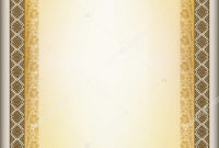 Decorative Rectangular Framework Ethnic Slavic Ornament In In Printable Certificate Scroll Template