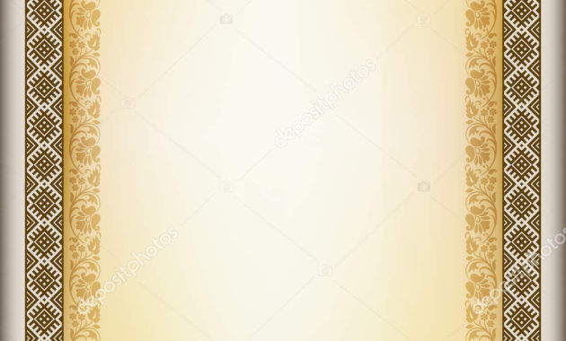 Decorative Rectangular Framework Ethnic Slavic Ornament Regarding Awesome Scroll Certificate Templates