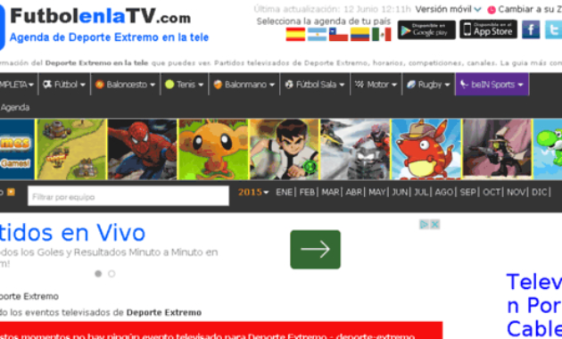Deporte Extremo Futbol En La Tv Deporte Extremo En La Pertaining To Best Supplier Visit Agenda Template