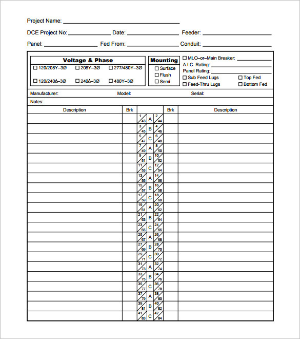 Distribution Board Schedule Template Excel Printable Within Record Label Business Plan Template Free