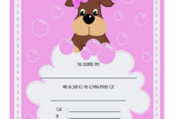 Dog Birth Certificate Template Editable 9 Designs Free With Regard To Best Service Dog Certificate Template Free 7 Designs