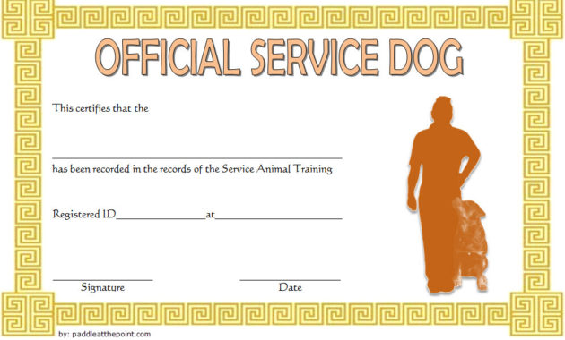 Dog Training Certificate Template 10 Latest Designs Free Throughout Free 10 Fitness Gift Certificate Template Ideas