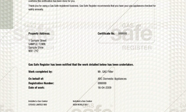 Domestic Electrical Installation Certificate Example Inside Minor Electrical Installation Works Certificate Template