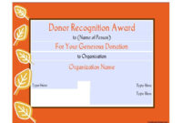 Donorawardtemplatepdfdocdownloaddesign Certificate Throughout Winner Certificate Template Free 12 Designs