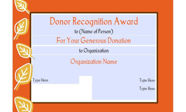 Donorawardtemplatepdfdocdownloaddesign Certificate Throughout Winner Certificate Template Free 12 Designs
