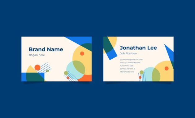 Doublesided Business Card Template Pertaining To Double Sided Business Card Template Illustrator