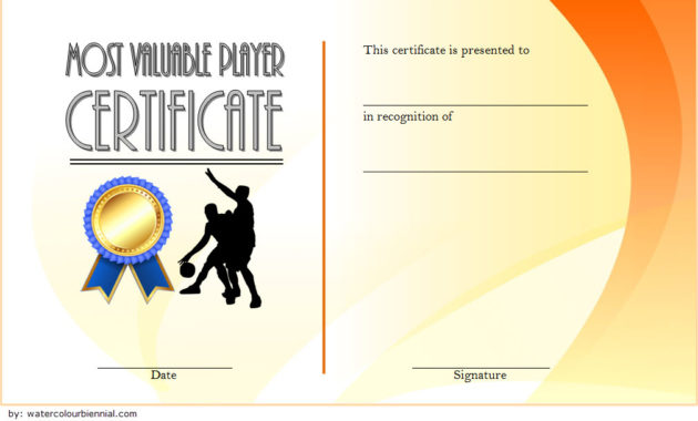 Download 10 Basketball Mvp Certificate Editable Templates Regarding Basketball Tournament Certificate Templates