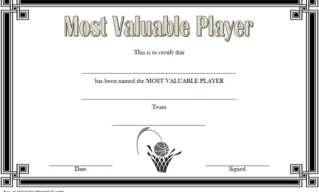 Download 10 Basketball Mvp Certificate Editable Templates With Regard To Basketball Achievement Certificate Templates