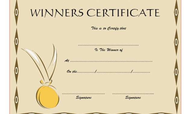 Download 12 Winner Certificate Template Ideas Free For Music Certificate Template For Word Free 12 Ideas