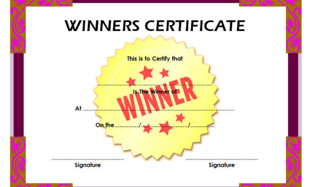 Download 12 Winner Certificate Template Ideas Free Within Free Music Certificate Template For Word Free 12 Ideas