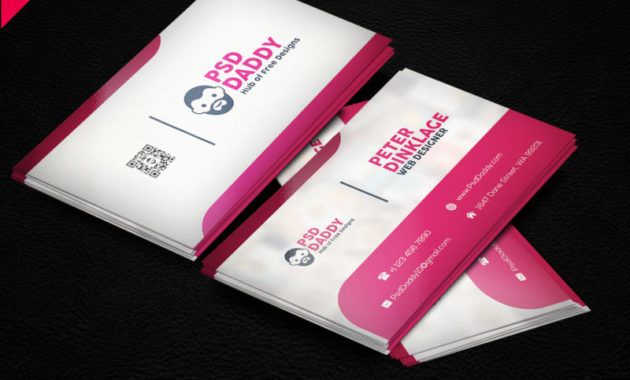 Download Classic Business Card Template Psd Psddaddy Regarding Business Card Size Psd Template