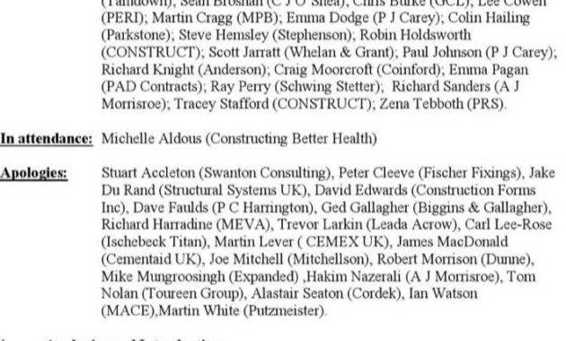 Download Construction Safety Meeting Minutes Template For With Regard To Safety Meeting Minutes Template