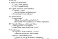 Download Formal Meeting Agenda Template For Non Profit Throughout Free Non Profit Board Meeting Minutes Template