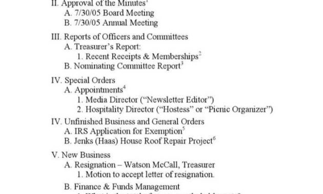 Download Formal Meeting Agenda Template For Non Profit Throughout Free Non Profit Board Meeting Minutes Template