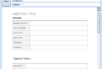 Download Ms Office Meeting Minutes For Email Conference For Printable Microsoft Word Meeting Minutes Template