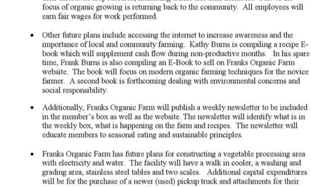 Download Organic Farm Business Plan For Free Page 10 With Agriculture Business Plan Template Free